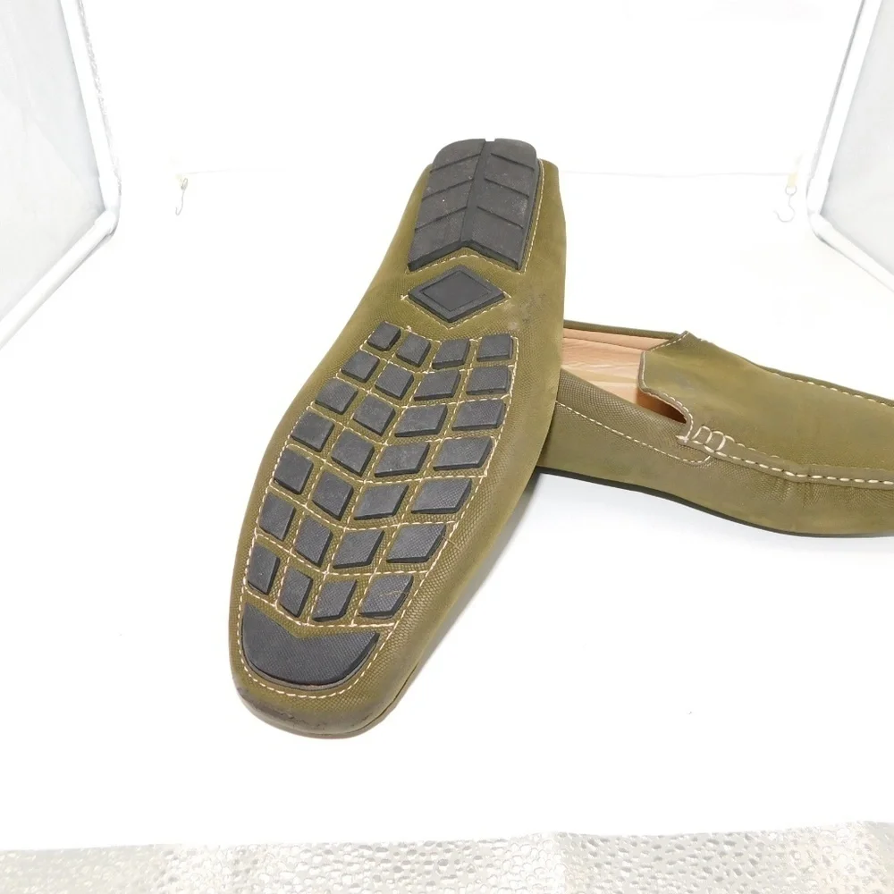 Phat Farm Classic Green Canvas Slip-on Loafer